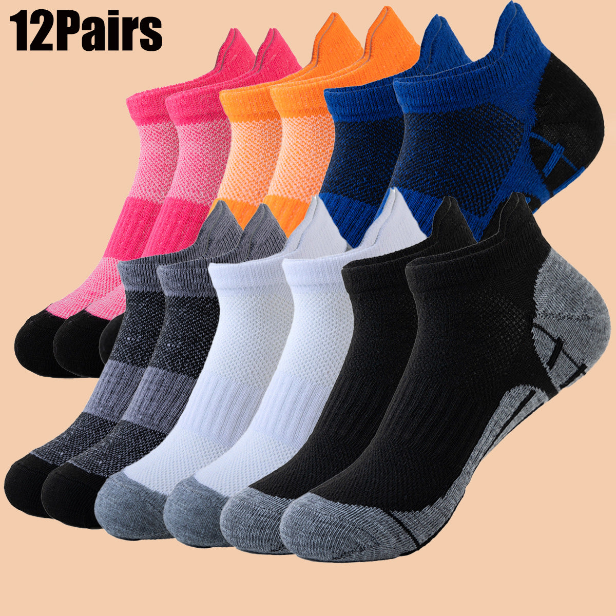 Sports Short Socks for Men and Women